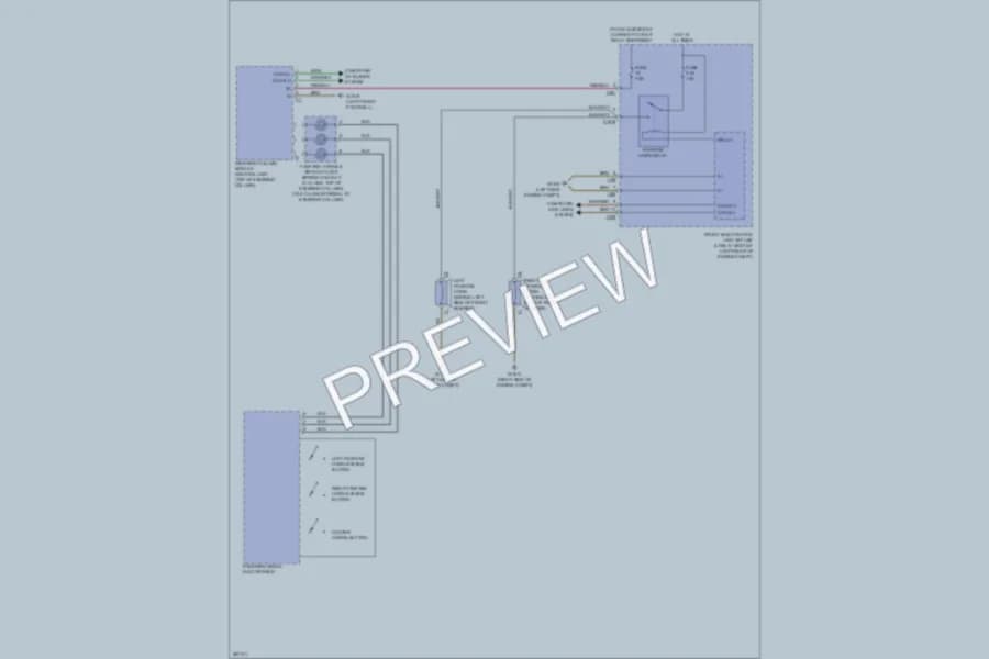 2012 MercedesBenz C300 Horn wiring diagram preview
