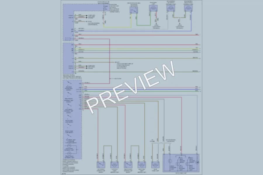 2012 MercedesBenz C300 Interior Lights wiring diagram preview