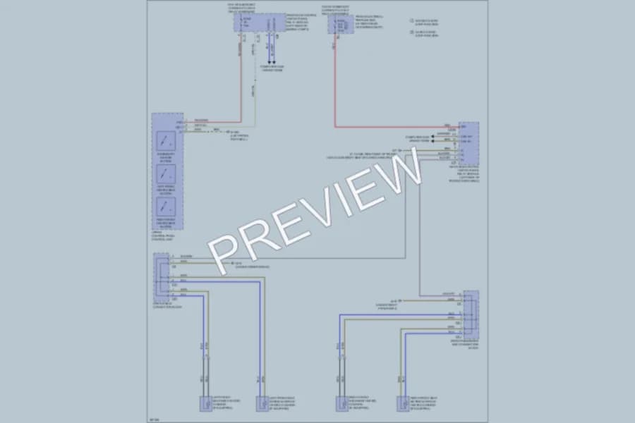 2012 MercedesBenz C300 Power Seats wiring diagram preview