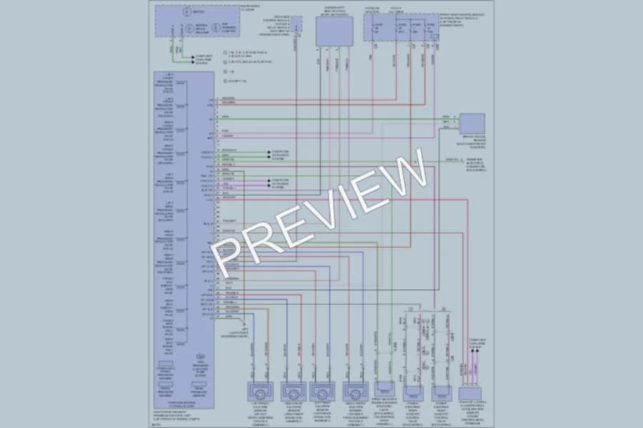 2012 MercedesBenz C350 Anti Lock Brakes wiring diagram preview