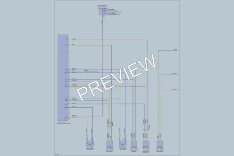 2012 MercedesBenz C350 Electronic Suspension wiring diagram preview