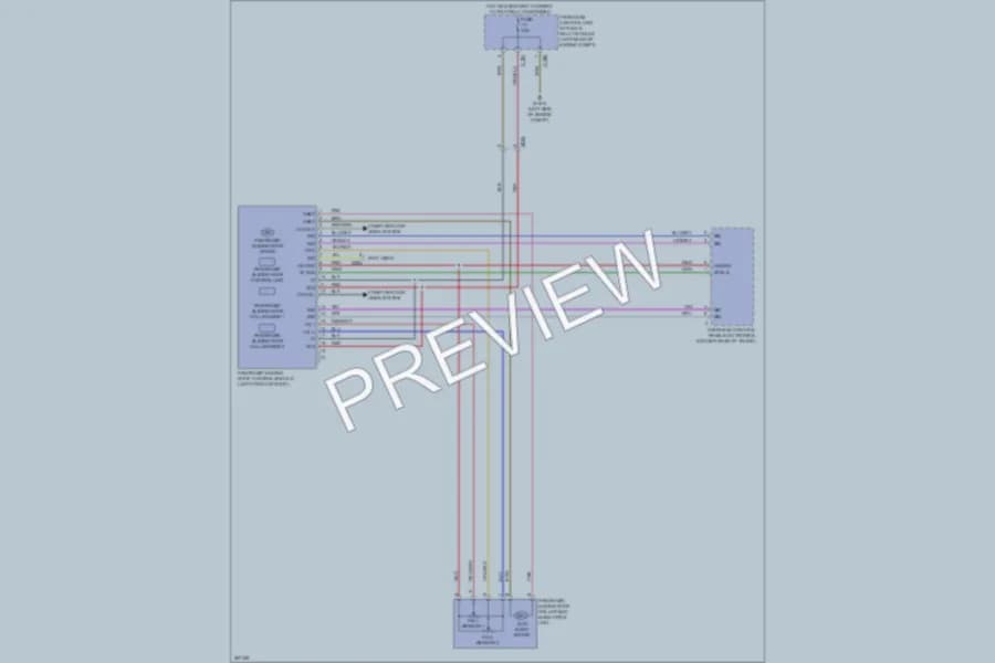 2012 MercedesBenz C350 Power Top Sunroof wiring diagram preview