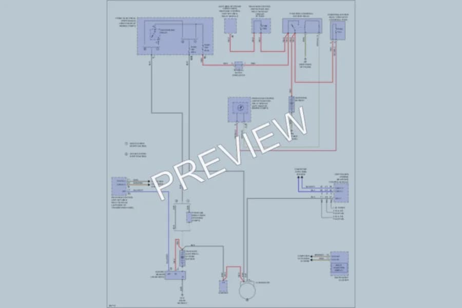 2012 MercedesBenz C350 Starting Charging wiring diagram preview