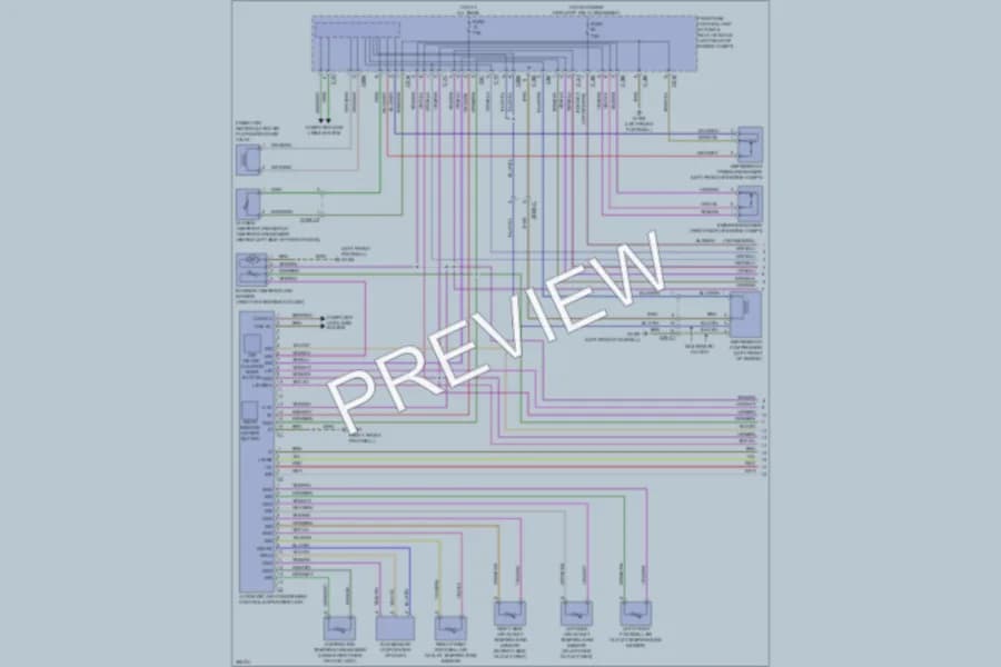 2012 MercedesBenz CLS550 Air Conditioning wiring diagram preview