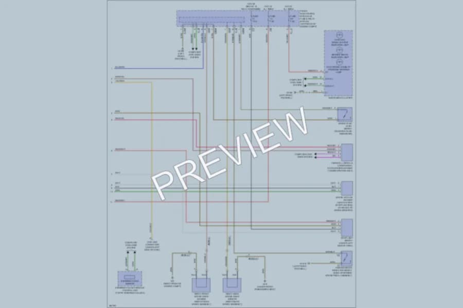 2012 MercedesBenz CLS550 Anti Lock Brakes wiring diagram preview