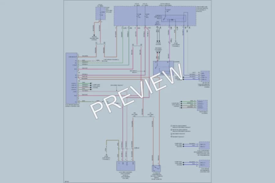 2012 MercedesBenz CLS550 Anti Theft wiring diagram preview