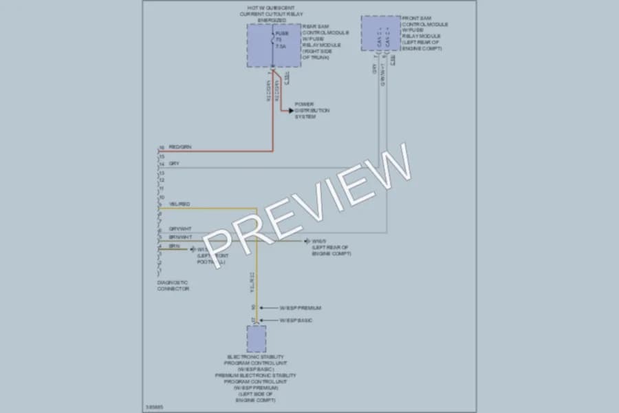 2012 MercedesBenz CLS550 Computer Data Lines wiring diagram preview