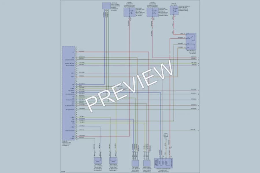 2012 MercedesBenz CLS550 Electronic Suspension wiring diagram preview