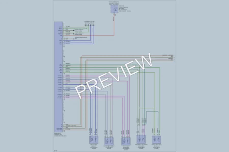 2012 MercedesBenz CLS550 Memory Systems wiring diagram preview