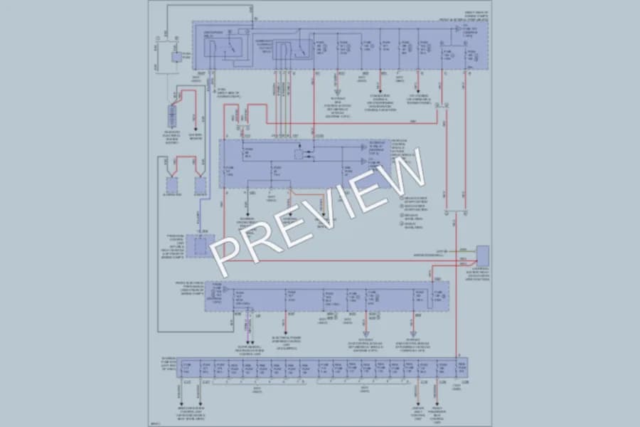 2012 MercedesBenz E350 Power Distribution wiring diagram preview