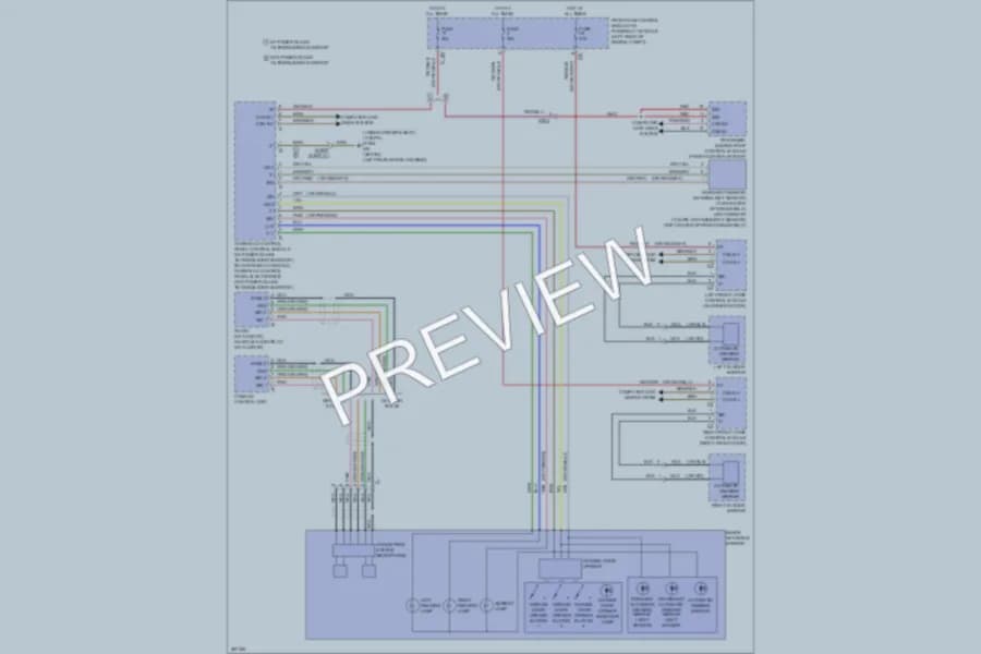 2012 MercedesBenz E350 Power Mirrors wiring diagram preview
