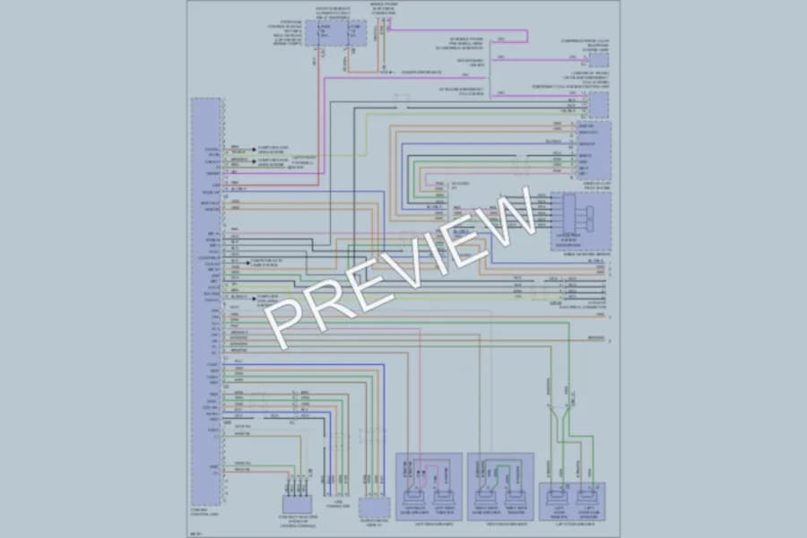 2012 MercedesBenz E350 Radio wiring diagram preview