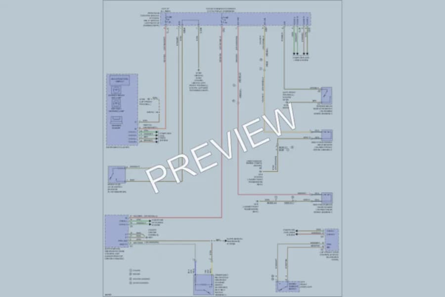 2012 MercedesBenz E350 Warning Systems wiring diagram preview