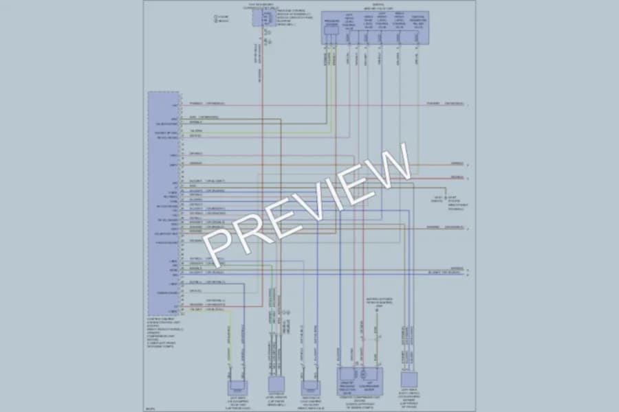 2012 MercedesBenz E350BLUETEC Electronic Suspension wiring diagram preview
