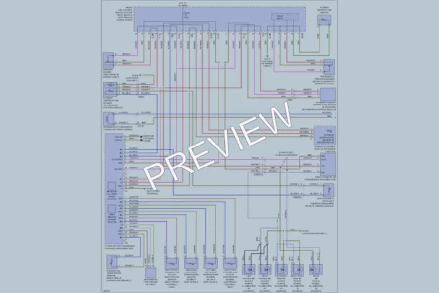 2012 MercedesBenz E550 Air Conditioning wiring diagram preview