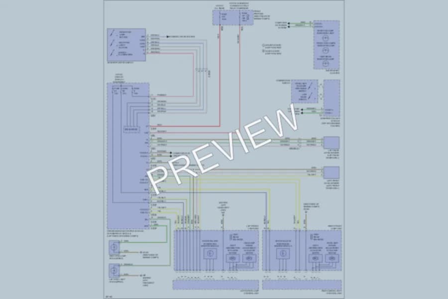 2012 MercedesBenz E550 Headlights wiring diagram preview