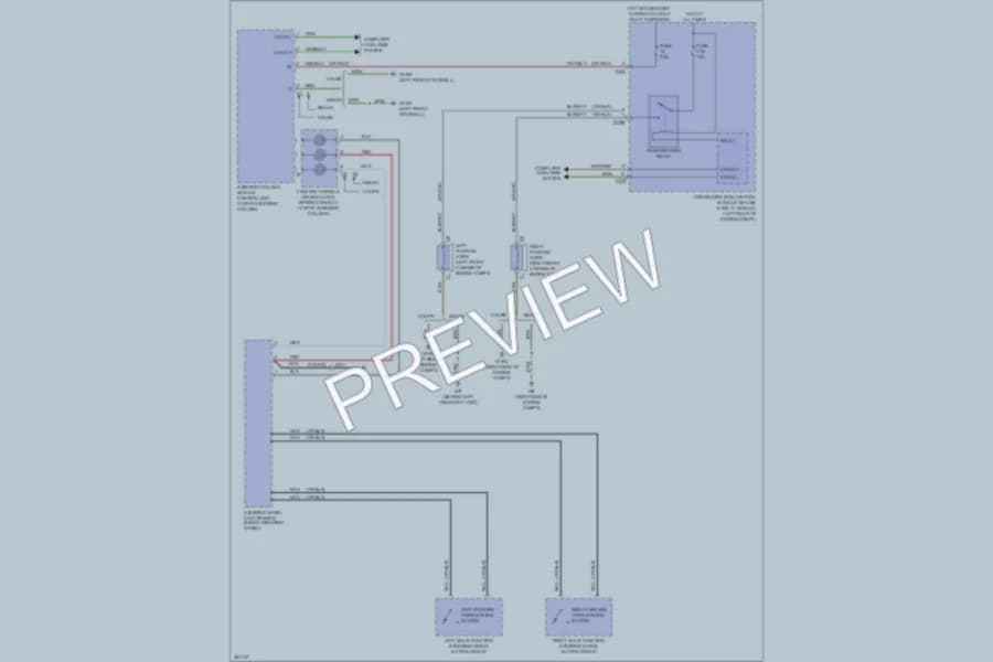 2012 MercedesBenz E550 Horn wiring diagram preview