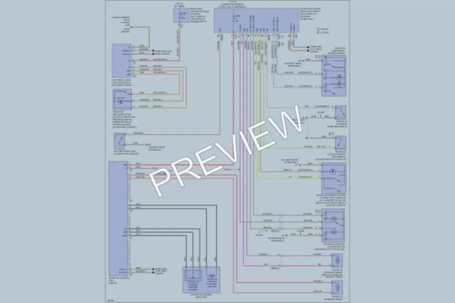 2012 MercedesBenz E550 Trunk Tailgate Fuel Door wiring diagram preview