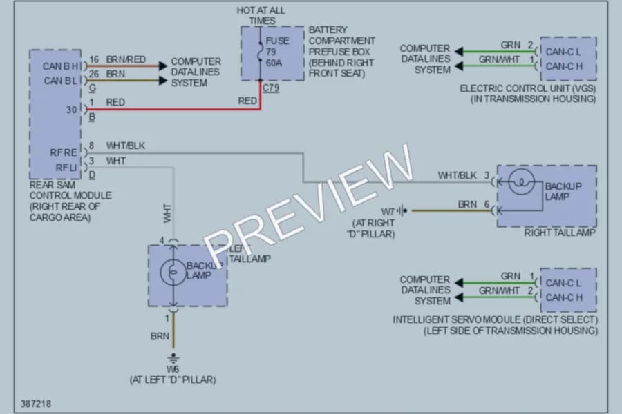 2012 MercedesBenz GL350BLUETEC Exterior Lights wiring diagram preview