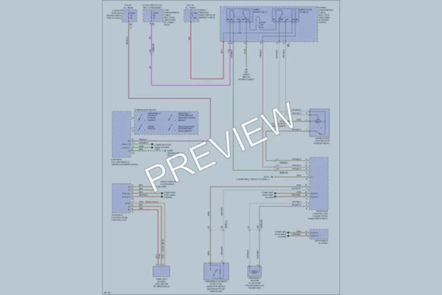 2012 MercedesBenz GL350BLUETEC Wiper Washer wiring diagram preview