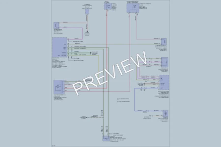 2012 MercedesBenz GL450 Cooling Fan wiring diagram preview