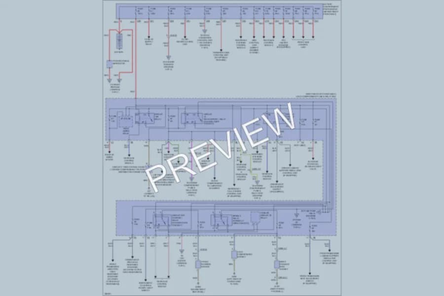 2012 MercedesBenz GL450 Power Distribution wiring diagram preview