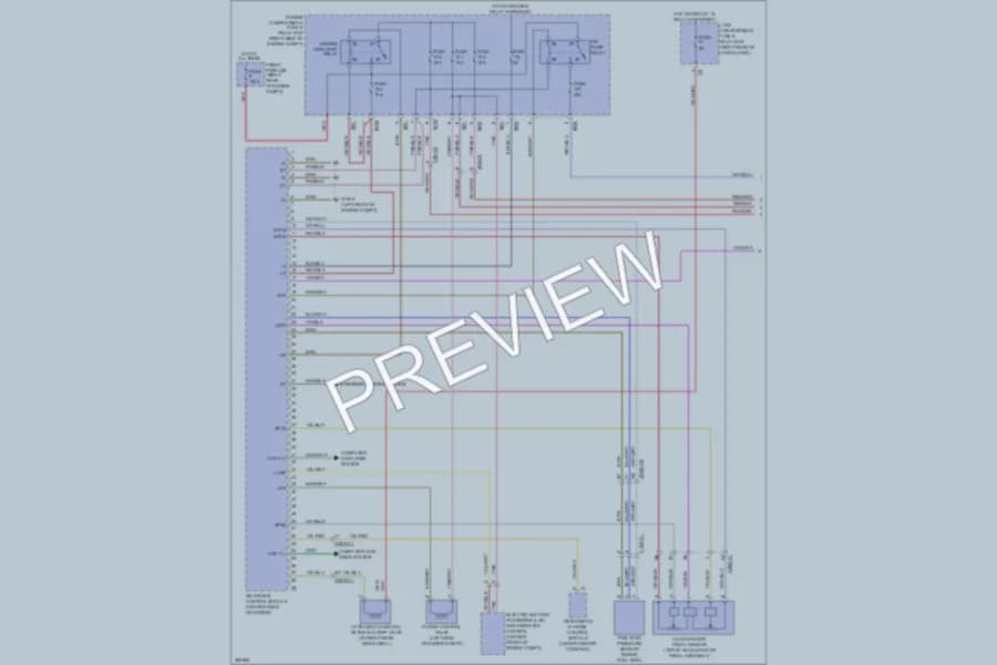 2012 MercedesBenz GL550 Engine Performance wiring diagram preview