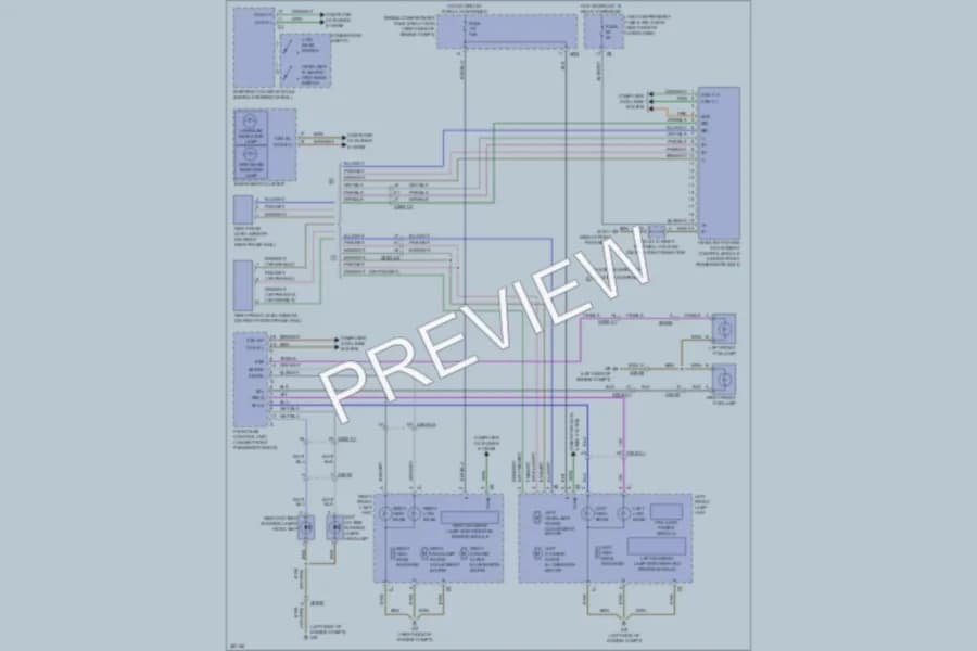2012 MercedesBenz GL550 Headlights wiring diagram preview