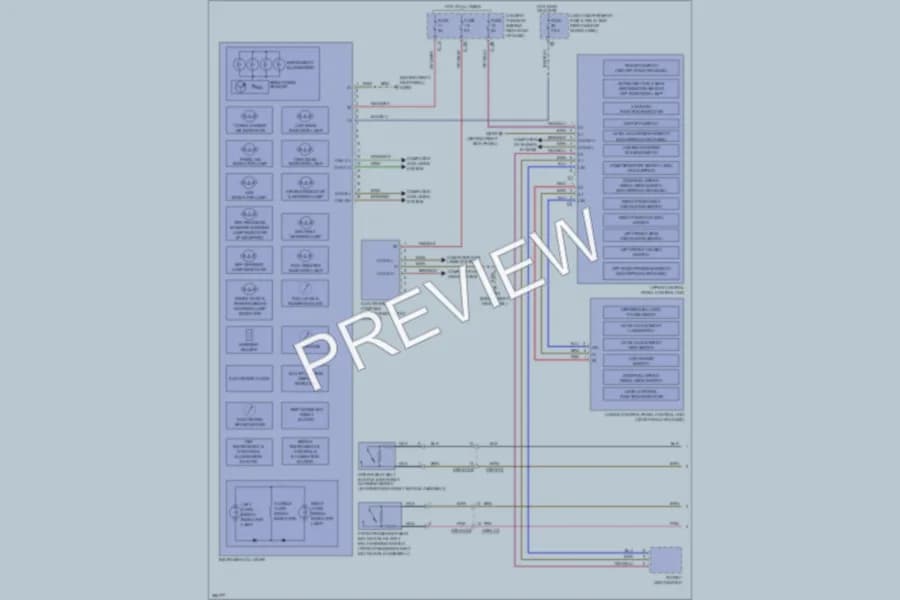 2012 MercedesBenz GL550 Instrument Cluster wiring diagram preview