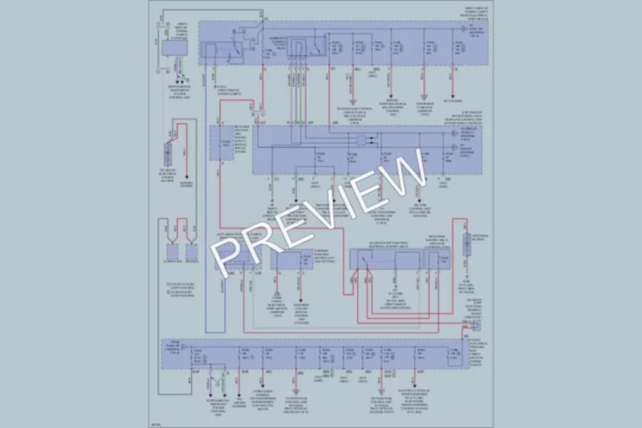2012 MercedesBenz GLK350 Power Distribution wiring diagram preview