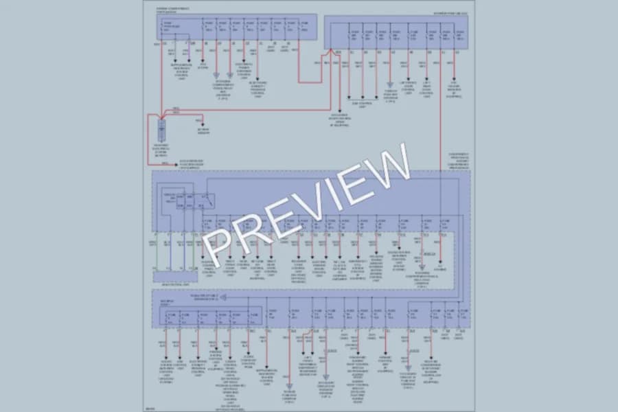 2012 MercedesBenz ML350 Power Distribution wiring diagram preview