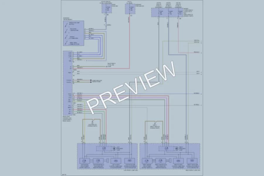 2012 MercedesBenz ML350BLUETEC Headlights wiring diagram preview