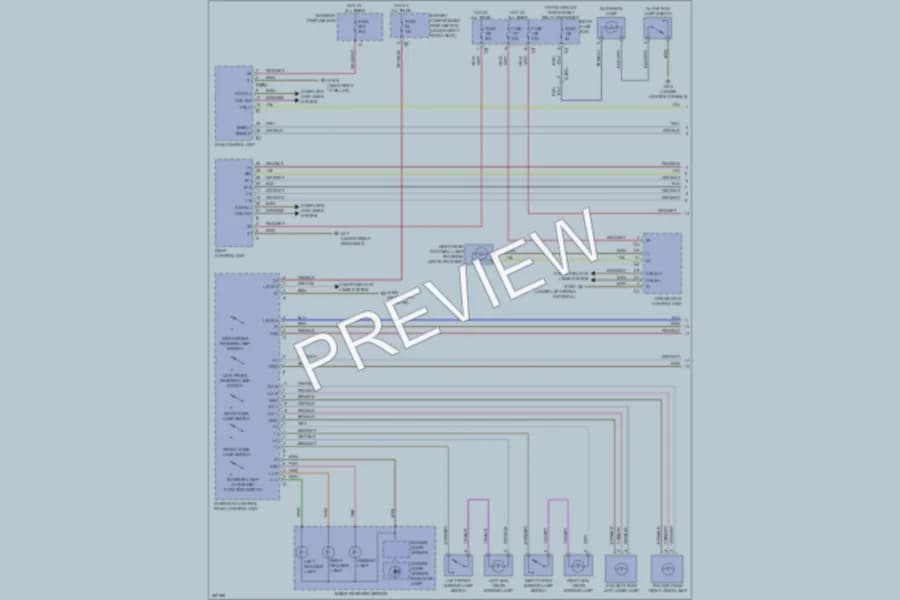 2012 MercedesBenz ML350BLUETEC Interior Lights wiring diagram preview