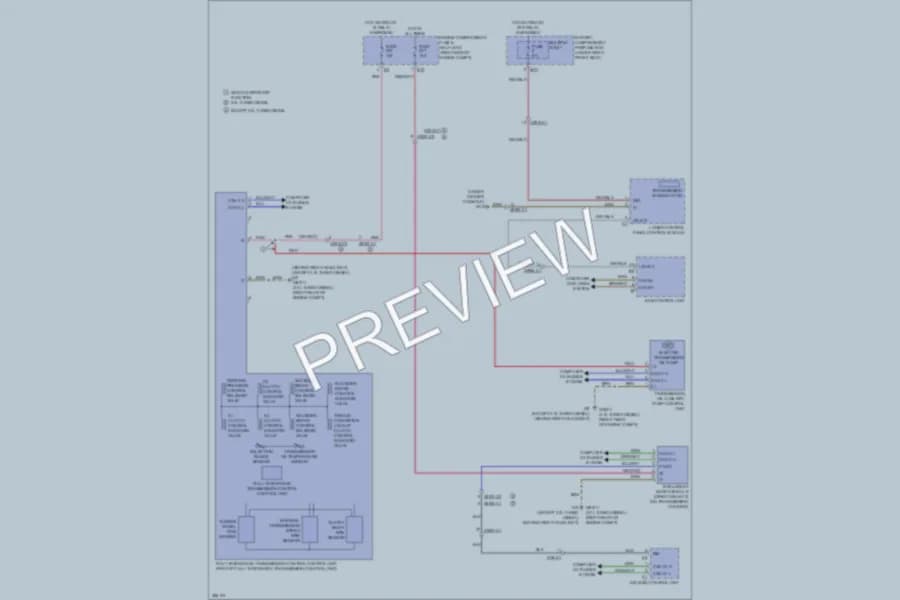2012 MercedesBenz ML350BLUETEC Transmission wiring diagram preview