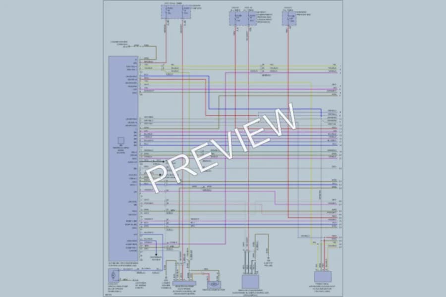 2012 MercedesBenz ML550 Air Conditioning wiring diagram preview