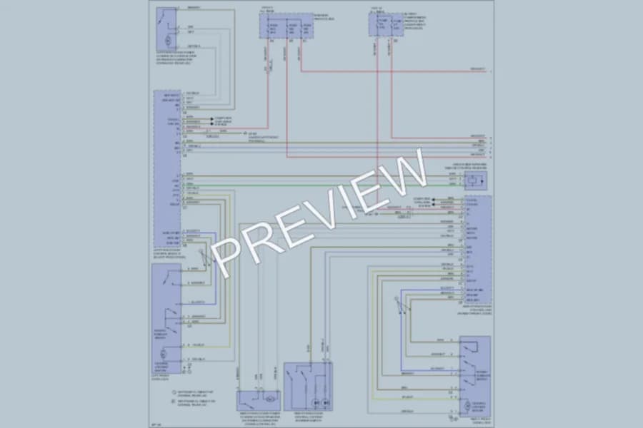 2012 MercedesBenz ML550 Power Door Locks wiring diagram preview