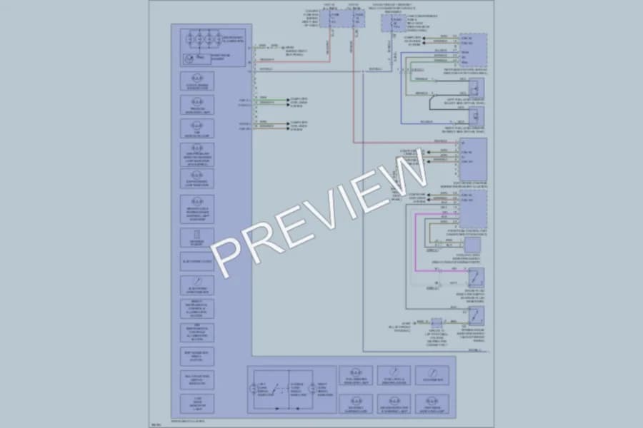 2012 MercedesBenz R350 Instrument Cluster wiring diagram preview