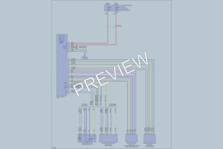 2012 MercedesBenz R350 Power Top Sunroof wiring diagram preview