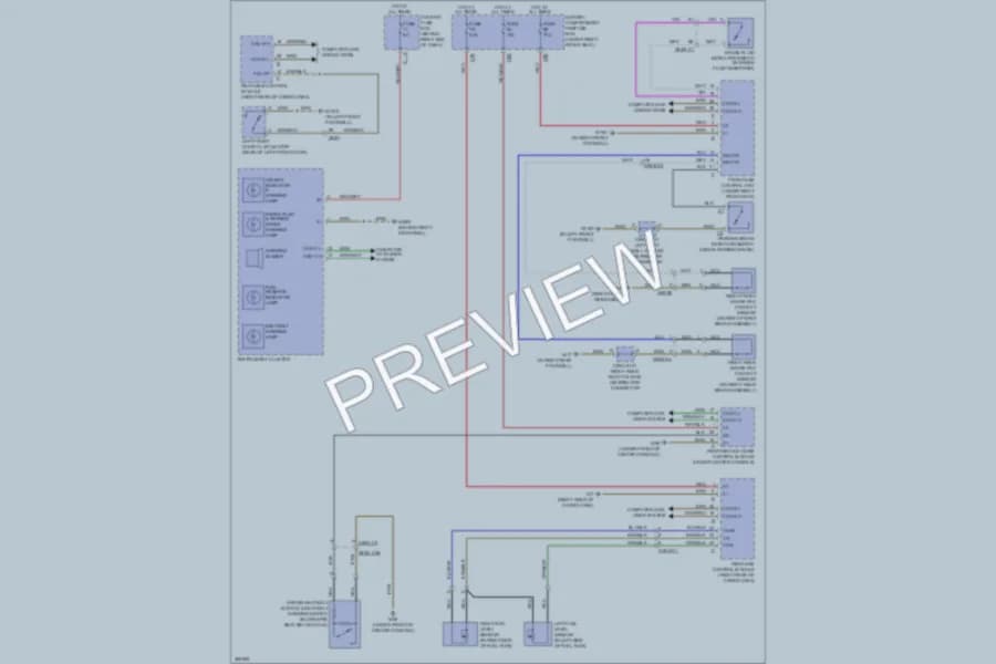 2012 MercedesBenz R350 Warning Systems wiring diagram preview
