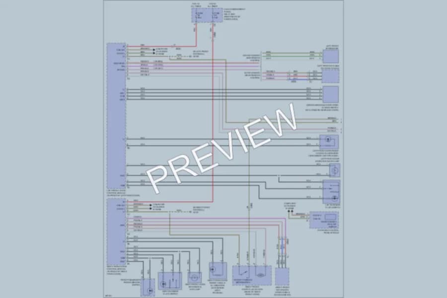 2012 MercedesBenz R350BLUETEC Anti Theft wiring diagram preview