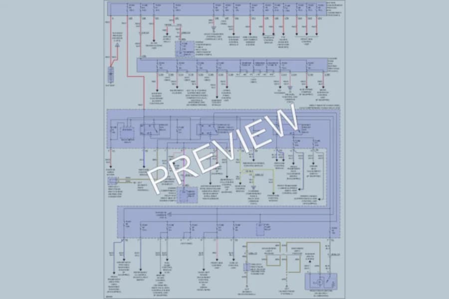 2012 MercedesBenz R350BLUETEC Power Distribution wiring diagram preview