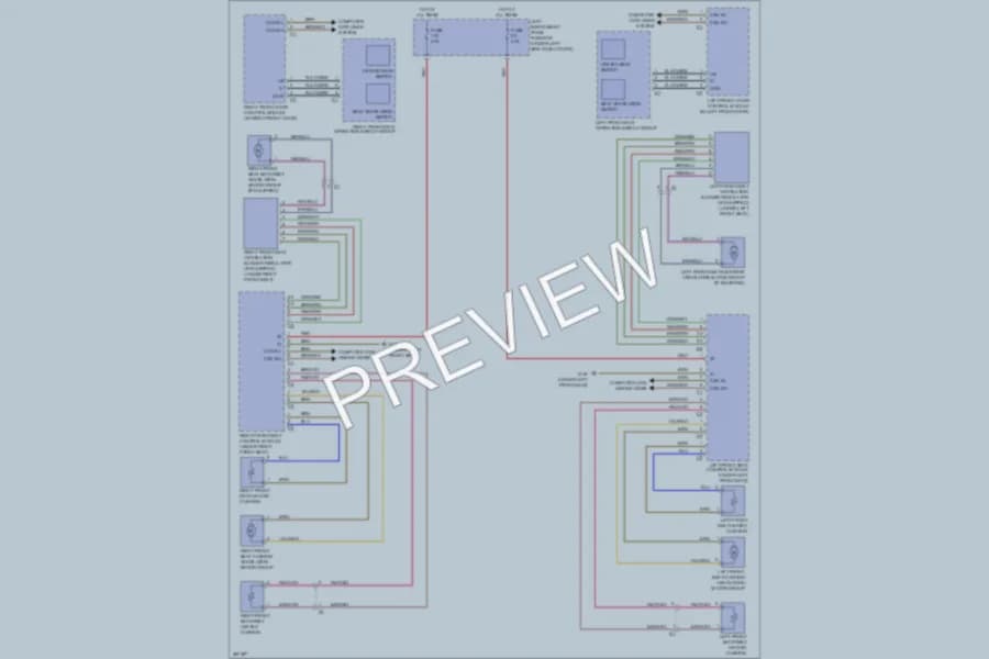 2012 MercedesBenz S350BLUETEC Power Seats wiring diagram preview