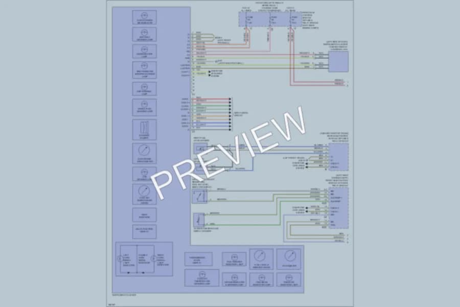 2012 MercedesBenz S400HYBRID Instrument Cluster wiring diagram preview