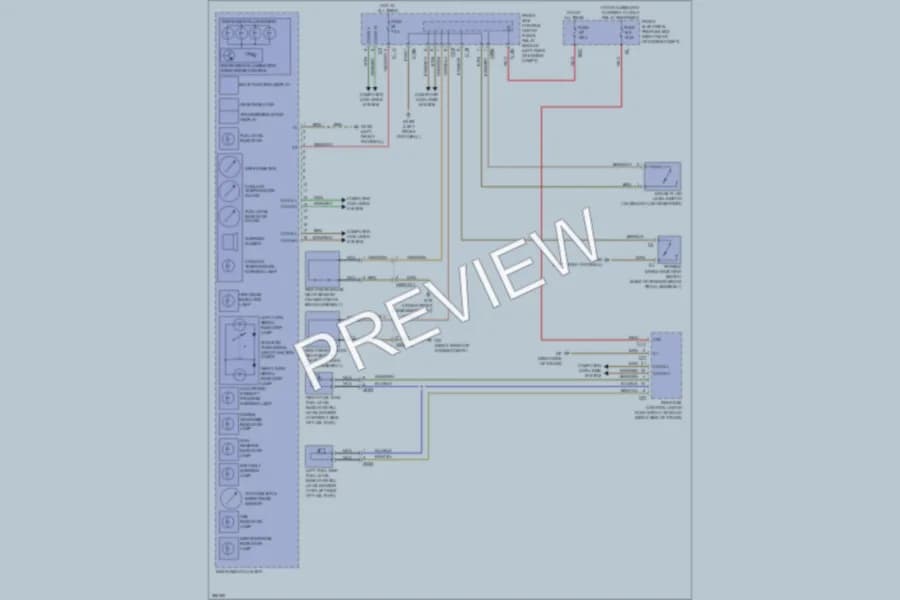 2012 MercedesBenz S550 Instrument Cluster wiring diagram preview