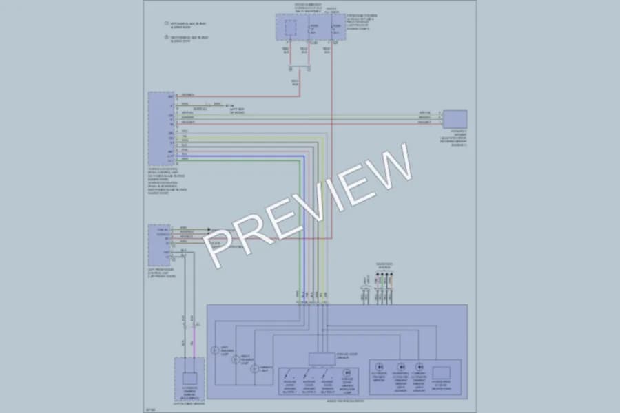 2012 MercedesBenz S550 Power Mirrors wiring diagram preview