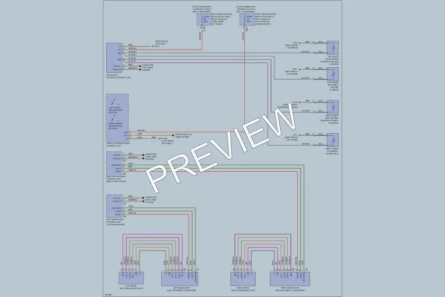 2012 MercedesBenz S550 Power Seats wiring diagram preview