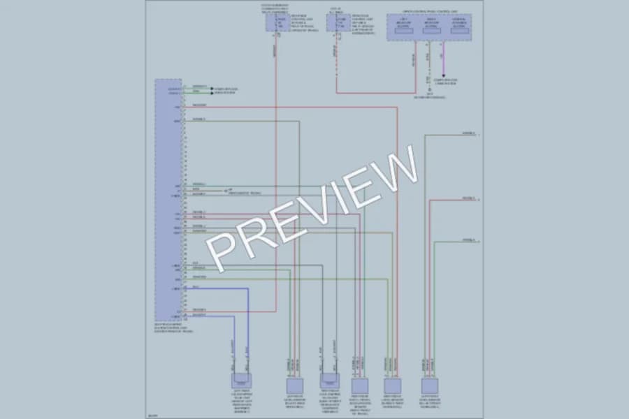 2012 MercedesBenz SLK250 Electronic Suspension wiring diagram preview