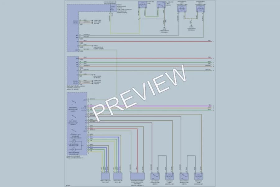 2012 MercedesBenz SLK250 Interior Lights wiring diagram preview