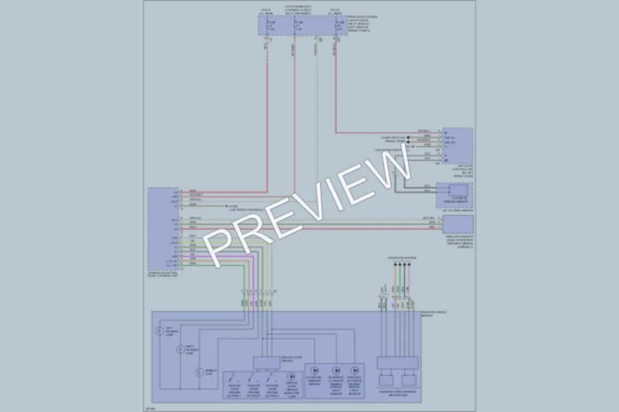 2012 MercedesBenz SLK250 Power Mirrors wiring diagram preview