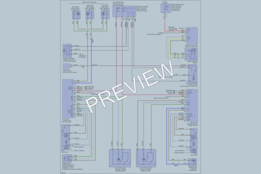 2012 MercedesBenz SLK350 Power Door Locks wiring diagram preview